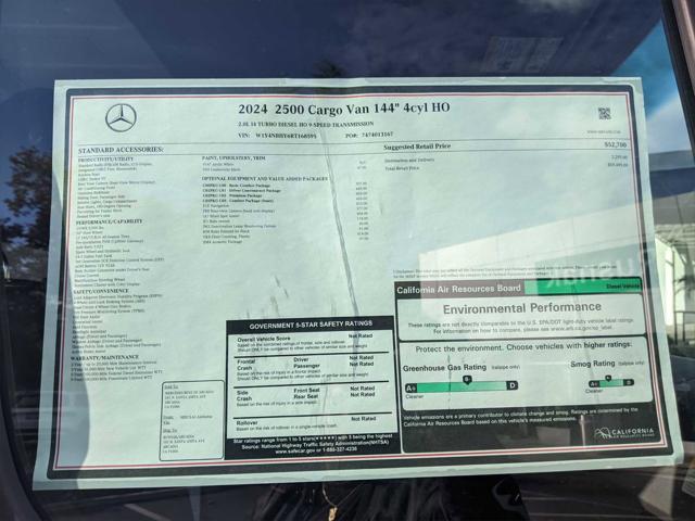 new 2024 Mercedes-Benz Sprinter 2500 car, priced at $59,495