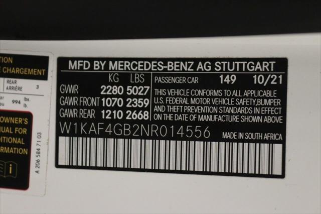 used 2022 Mercedes-Benz C-Class car, priced at $33,998