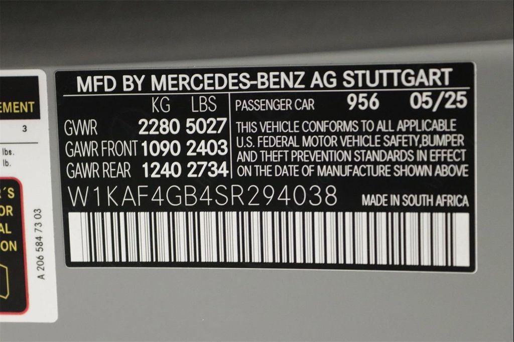 new 2025 Mercedes-Benz C-Class car, priced at $55,395