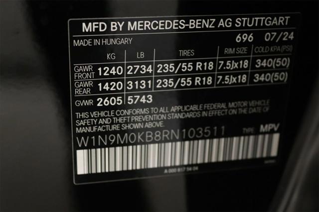 new 2024 Mercedes-Benz EQB 300 car, priced at $61,400