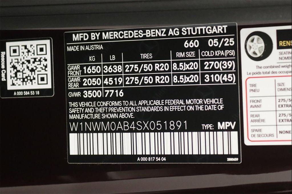new 2025 Mercedes-Benz G-Class car, priced at $167,305
