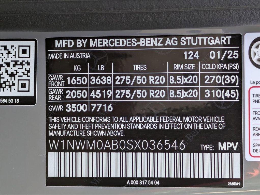 new 2025 Mercedes-Benz G-Class car, priced at $188,100