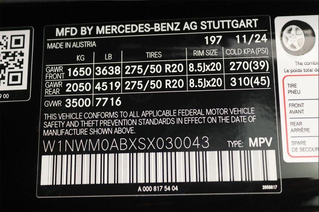 new 2025 Mercedes-Benz G-Class car, priced at $180,900