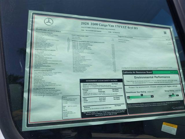 new 2024 Mercedes-Benz Sprinter 3500 car, priced at $73,555