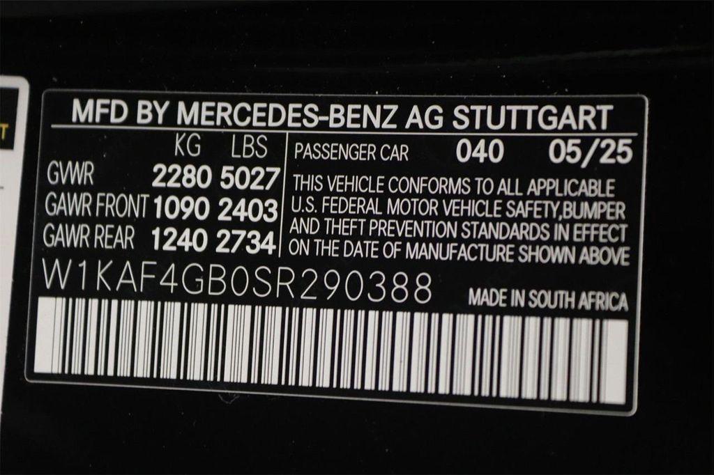 new 2025 Mercedes-Benz C-Class car, priced at $54,320