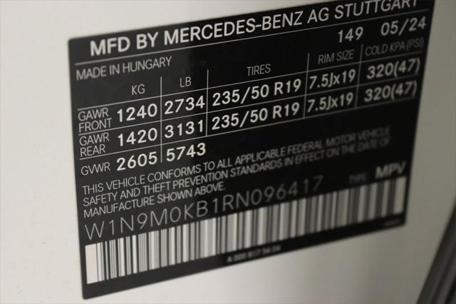 new 2024 Mercedes-Benz EQB 300 car, priced at $65,095