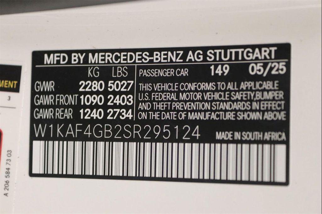 new 2025 Mercedes-Benz C-Class car, priced at $50,235