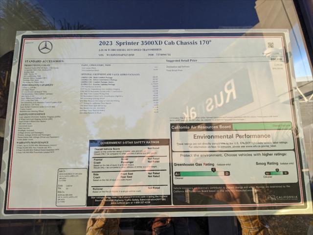 new 2023 Mercedes-Benz Sprinter 3500XD car, priced at $58,260