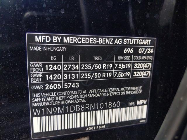 new 2024 Mercedes-Benz EQB 350 car, priced at $63,550