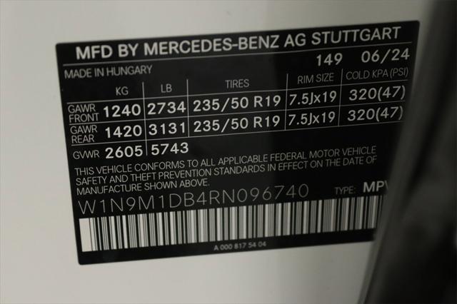 new 2024 Mercedes-Benz EQB 350 car, priced at $63,225