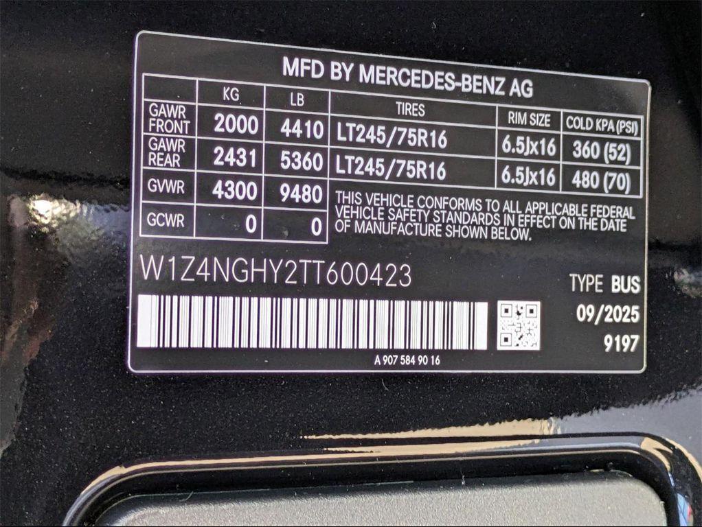 new 2026 Mercedes-Benz Sprinter 2500 car, priced at $88,882