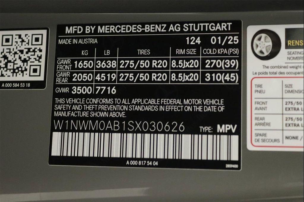 new 2025 Mercedes-Benz G-Class car, priced at $187,400