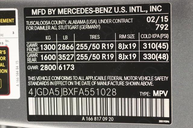 used 2015 Mercedes-Benz M-Class car, priced at $13,998