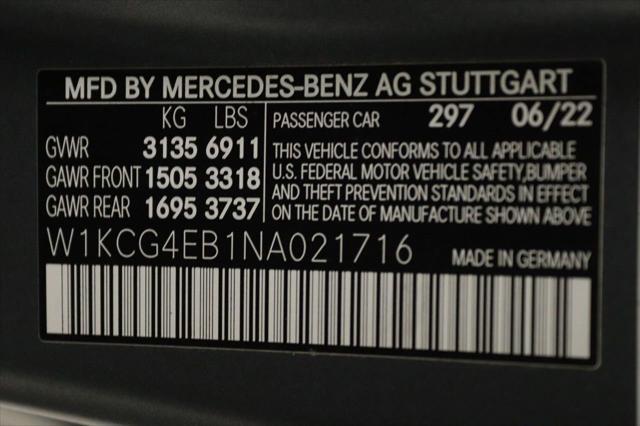 used 2022 Mercedes-Benz EQS 580 car, priced at $54,998
