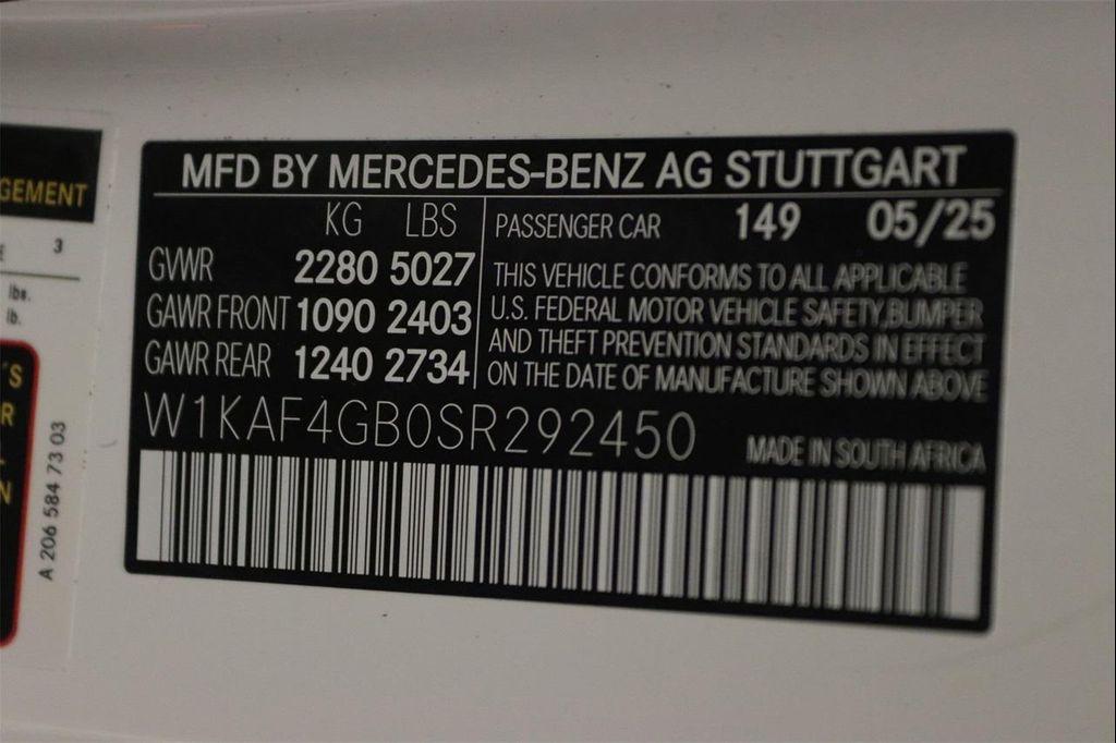 new 2025 Mercedes-Benz C-Class car, priced at $51,685