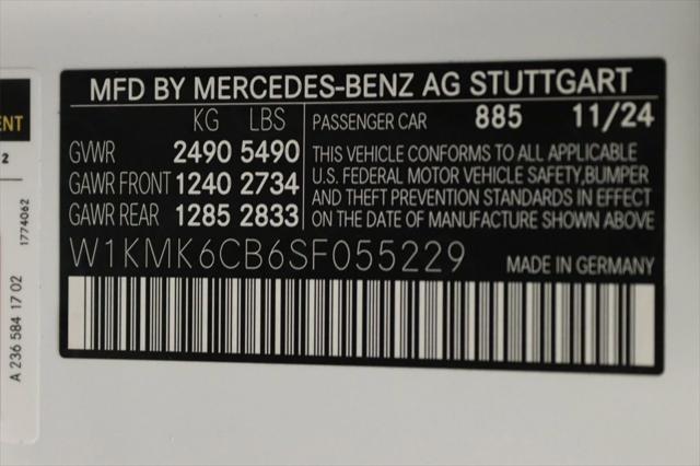 new 2025 Mercedes-Benz AMG CLE 53 car, priced at $86,335