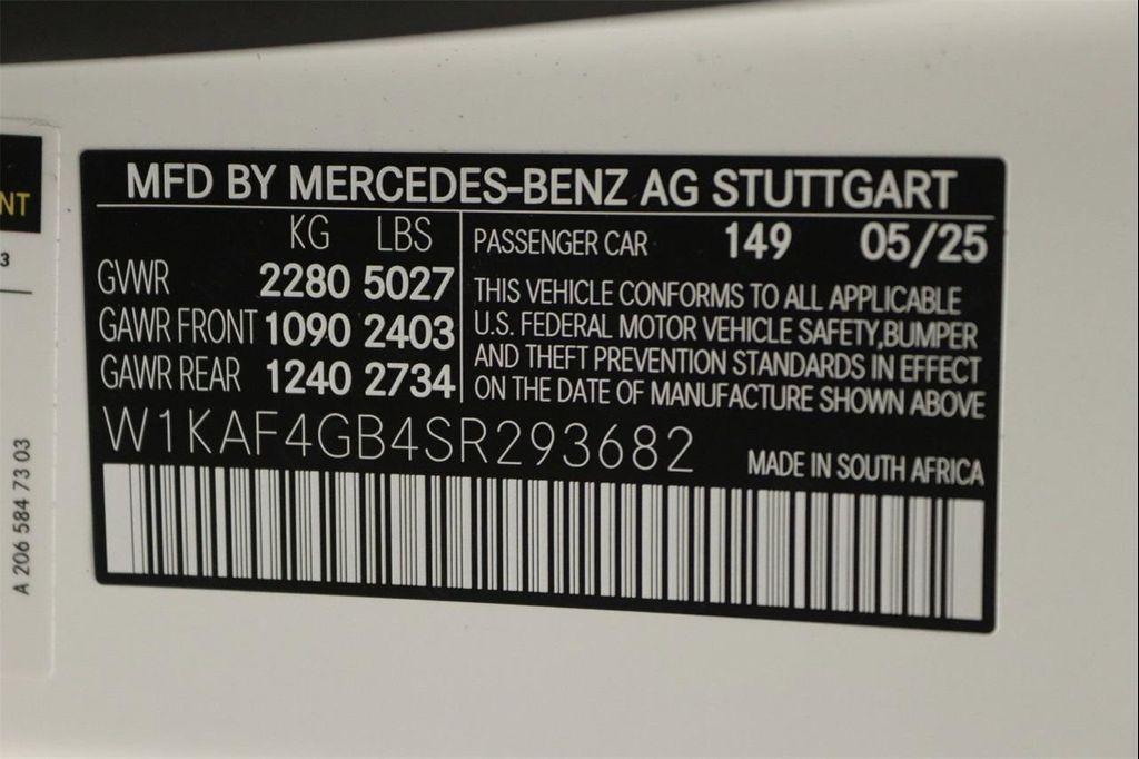 new 2025 Mercedes-Benz C-Class car, priced at $53,295