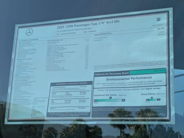 new 2025 Mercedes-Benz Sprinter 2500 car, priced at $83,476