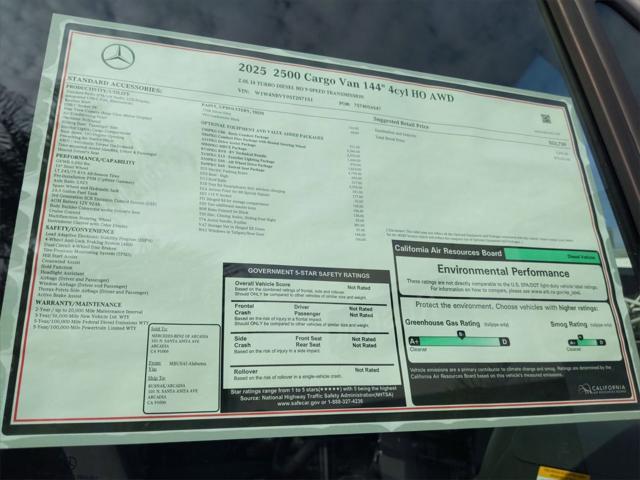 new 2025 Mercedes-Benz Sprinter 2500 car, priced at $79,523