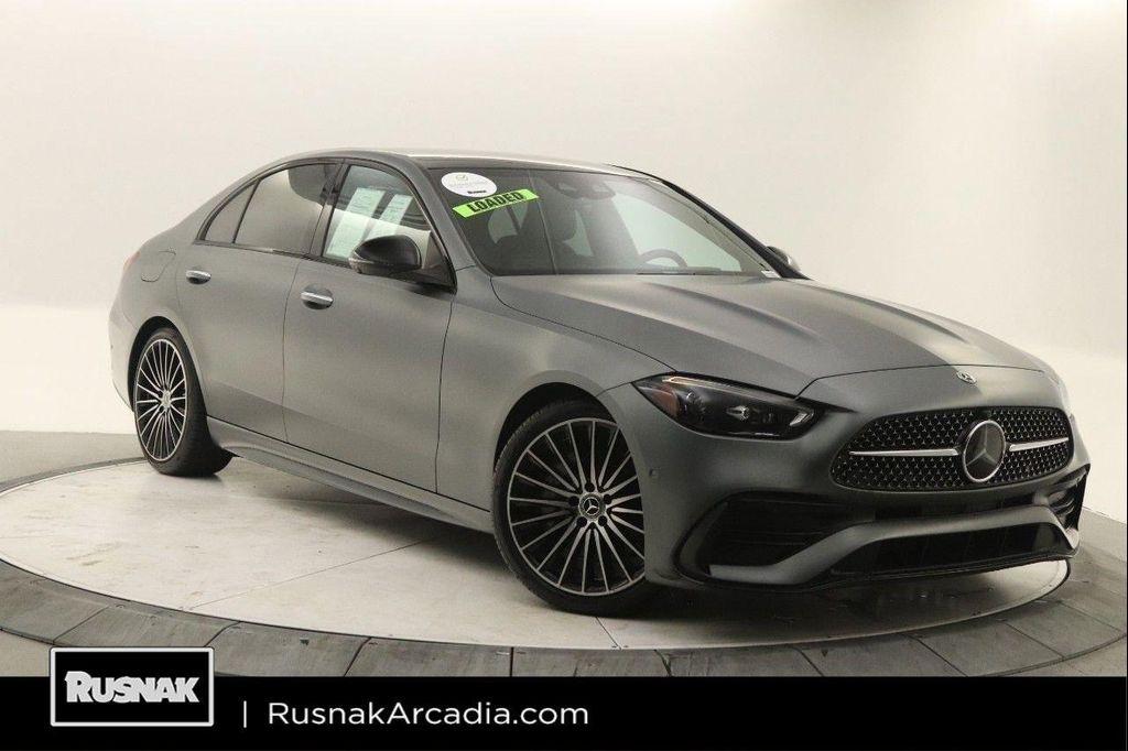 used 2022 Mercedes-Benz C-Class car, priced at $37,998