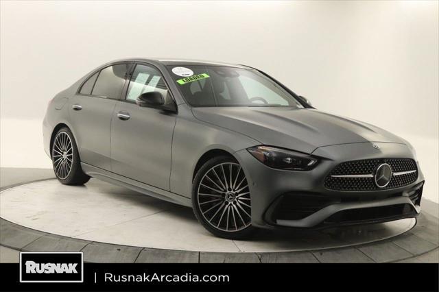 used 2022 Mercedes-Benz C-Class car, priced at $37,998