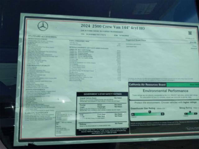 new 2024 Mercedes-Benz Sprinter 2500 car, priced at $68,966