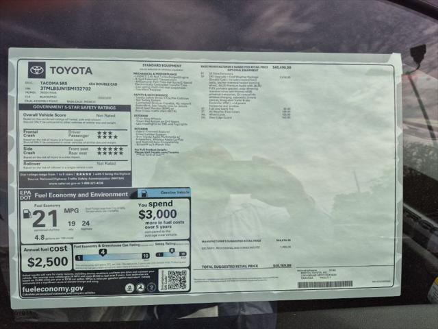 new 2025 Toyota Tacoma car, priced at $43,903