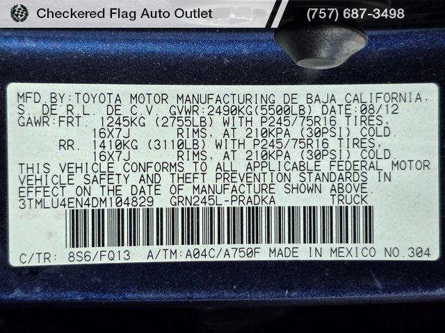 used 2013 Toyota Tacoma car, priced at $19,586
