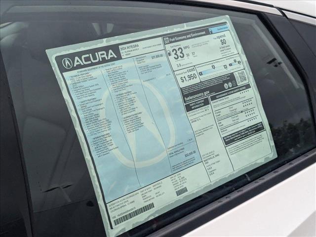 new 2024 Acura Integra car, priced at $34,394