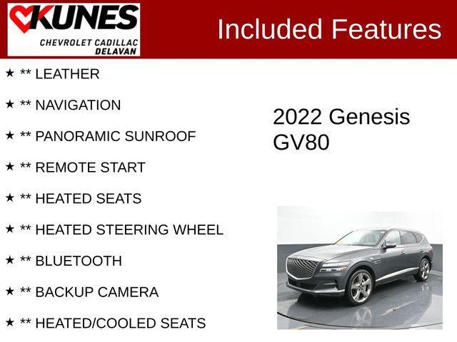 used 2022 Genesis GV80 car, priced at $38,906