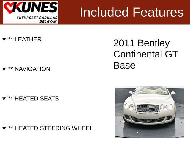 used 2011 Bentley Continental GTC car, priced at $59,950