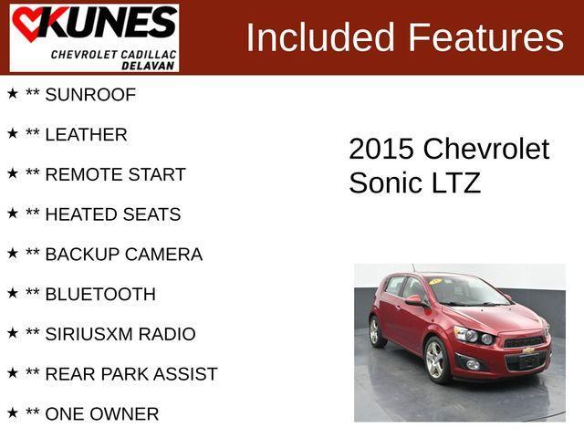 used 2015 Chevrolet Sonic car, priced at $4,999