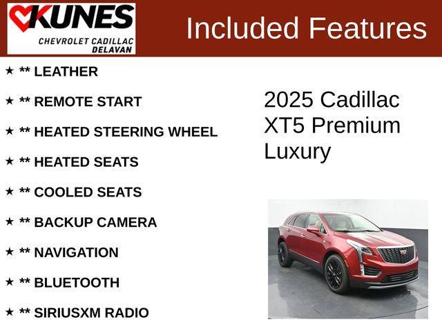 new 2025 Cadillac XT5 car, priced at $63,585