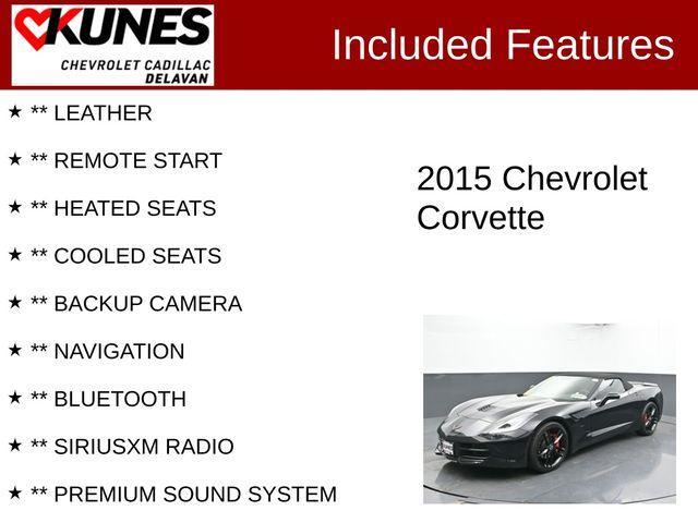used 2015 Chevrolet Corvette car, priced at $44,430