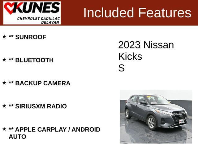 used 2023 Nissan Kicks car, priced at $16,387