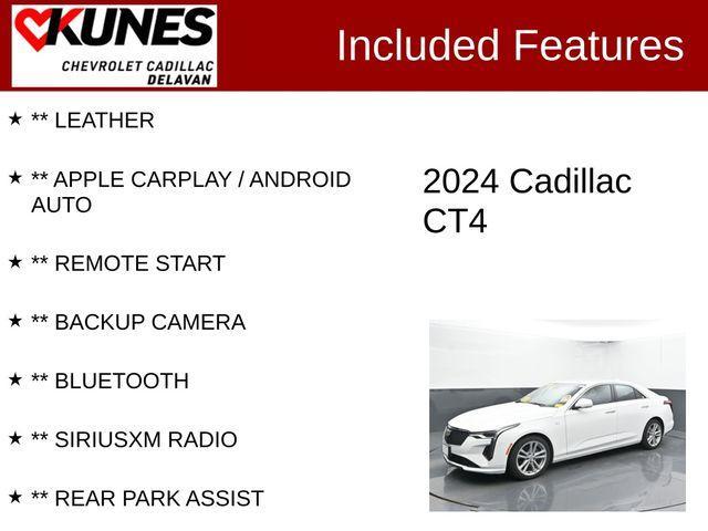used 2024 Cadillac CT4 car, priced at $30,049