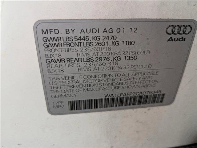 used 2012 Audi Q5 car, priced at $10,692