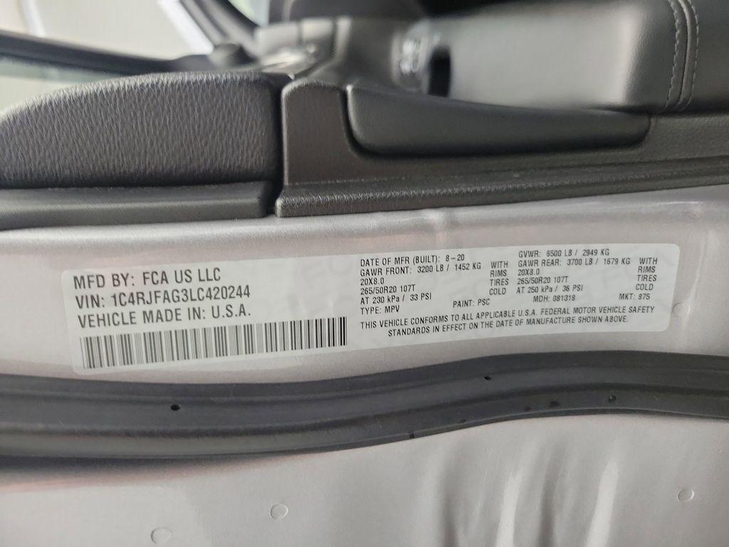 used 2020 Jeep Grand Cherokee car, priced at $26,998