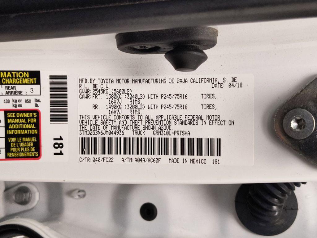 used 2018 Toyota Tacoma car, priced at $35,998