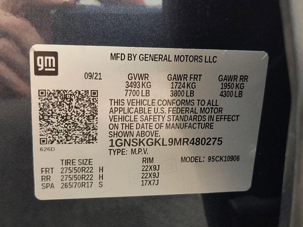used 2021 Chevrolet Suburban car, priced at $58,998