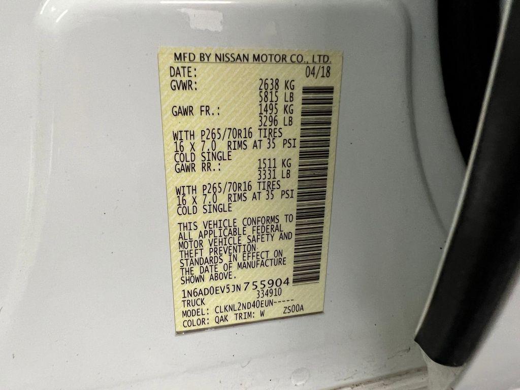 used 2018 Nissan Frontier car, priced at $14,988