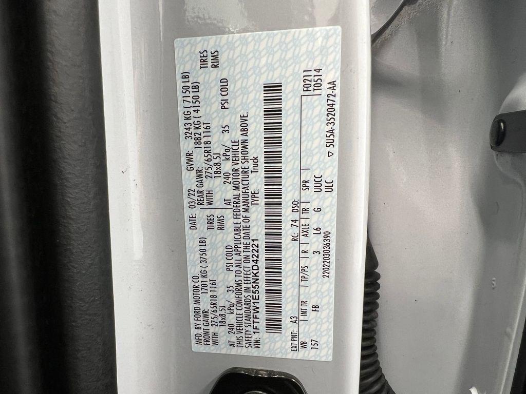 used 2022 Ford F-150 car, priced at $42,998