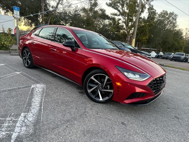 used 2021 Hyundai Sonata car, priced at $18,484