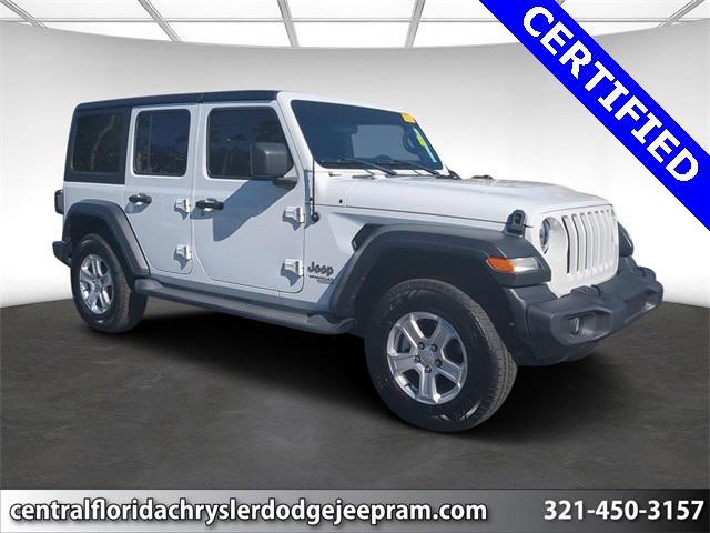 used 2021 Jeep Wrangler Unlimited car, priced at $25,299