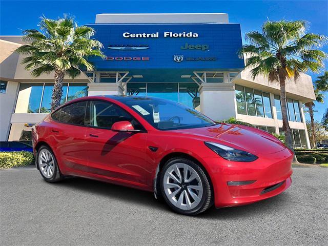 used 2022 Tesla Model 3 car, priced at $24,499