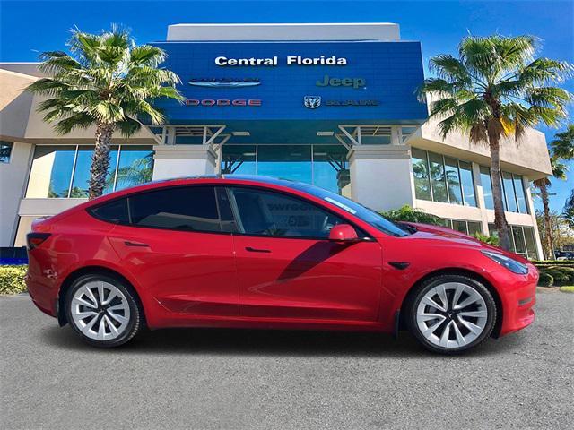 used 2022 Tesla Model 3 car, priced at $24,499