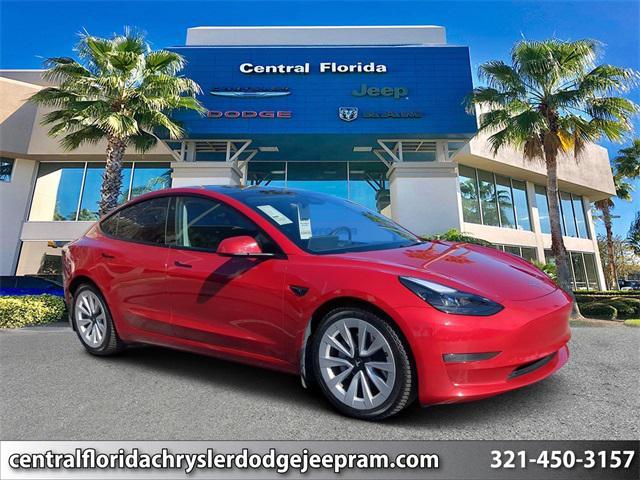 used 2022 Tesla Model 3 car, priced at $24,499