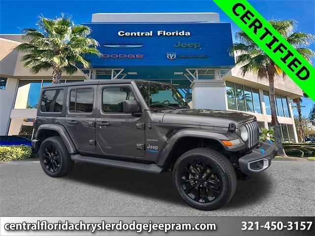 used 2022 Jeep Wrangler Unlimited 4xe car, priced at $33,999