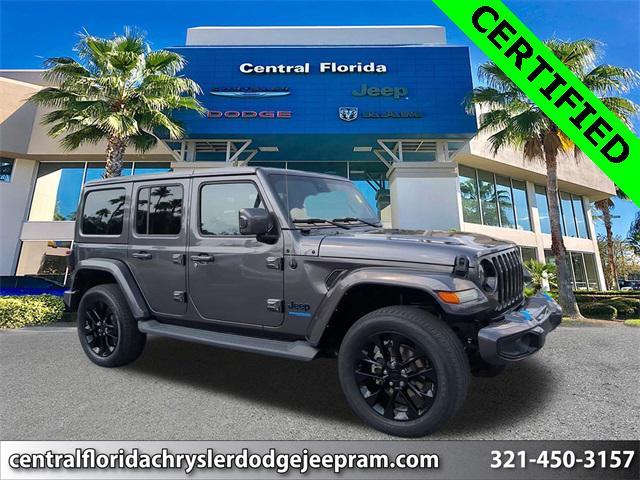 used 2021 Jeep Wrangler Unlimited 4xe car, priced at $33,249