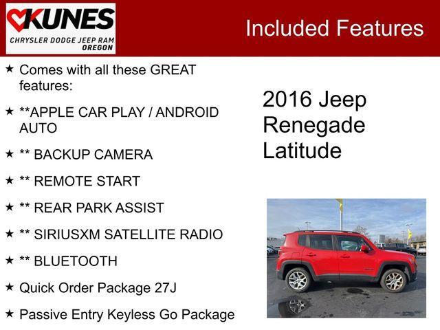 used 2016 Jeep Renegade car, priced at $10,994